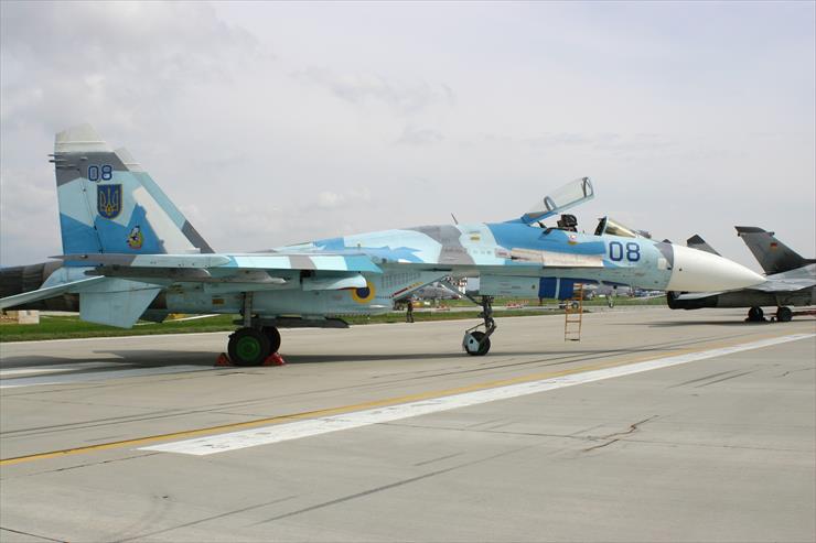 Su-27 - Ukrainian_Su-27 Ukrainian Sukhoi SU-27_ SIAD 2004.JPG